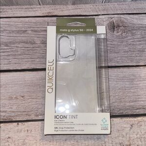 Motorola G Stylus 5G - 2024 Quikcell Icon Tint Ice Clear+ Fashion Case